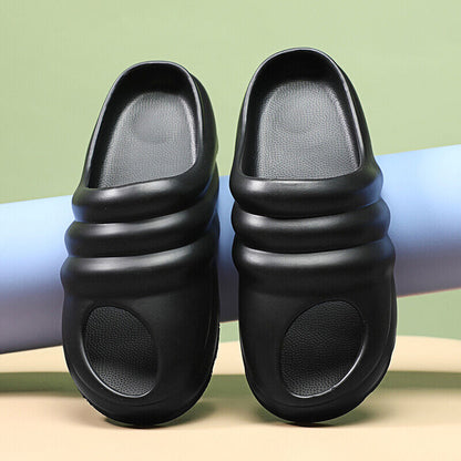 CUBICS Snail Cutout Foam Slides - Black