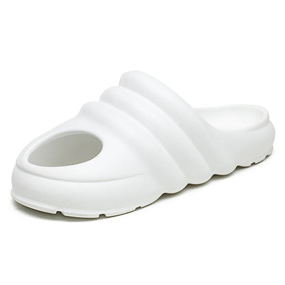 CUBICS Snail Cutout Foam Slides - White